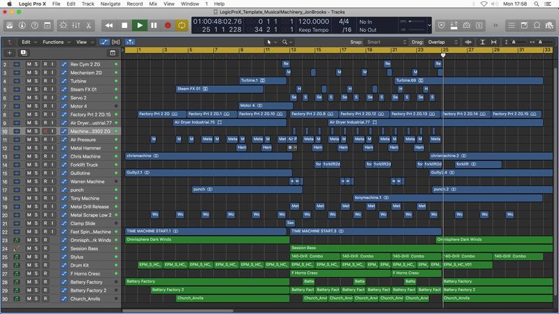 Logic Pro Template Download MUSICAL MACHINERY (Dramatic Sci-Fi Factory Music) Jon Brooks Composer