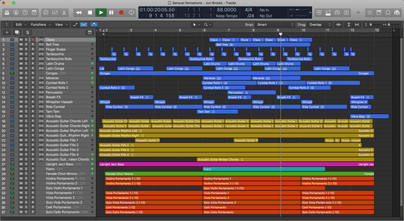 Sensual Sensations - Logic Pro Template Project Download (Jon Brooks) Download DAW Template