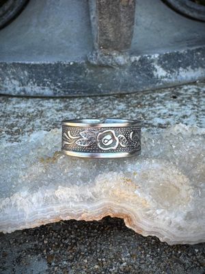 Romantic Floral Spoon Ring – Size 7 Stainless Steel (1960s Costellano Pattern)