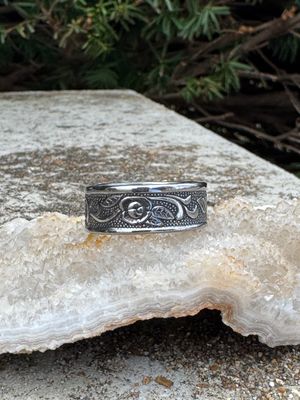 Costellano Spoon Ring – Size 10 Stainless Steel (National Stainless, 1970s)