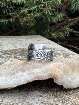 Caress Spoon Ring – Size 8.5 Stainless Steel (Vintage National Stainless, 1970s)