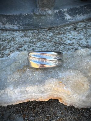 Minimalist Flush-Band Spoon Ring – Size 6 Stainless Steel (American Stainless)