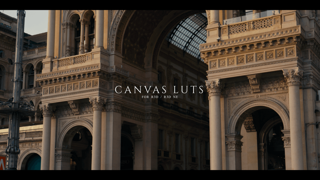 Canvas LUTS for R3D and R3D NE