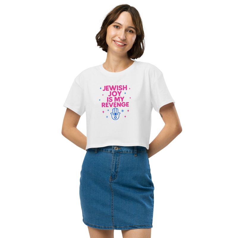 Jewish Joy Is My Resistance (Crop Graphic Tee) 