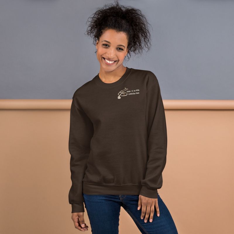Girl Is in Her Chosen Era Crewneck 🩺✡️