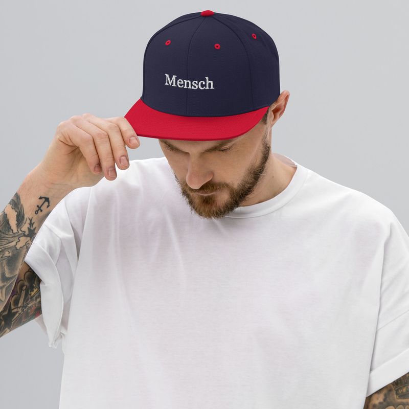 The Mensch SnapBack Hat 