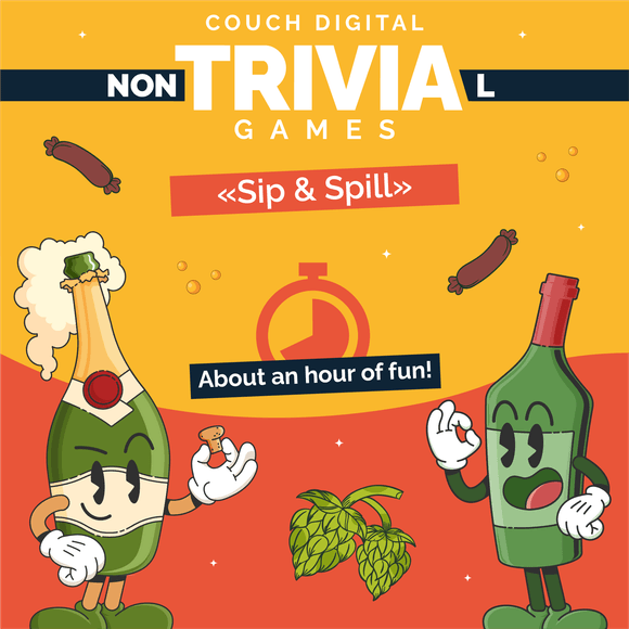 Sip and Spill (18+) Couch Trivia Game