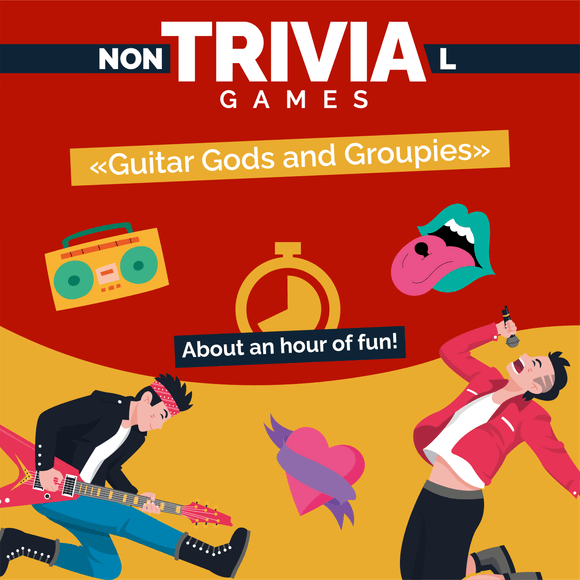 Guitar Gods and Groupies Couch Trivia Game