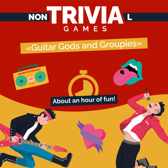 Guitar Gods and Groupies Couch Trivia Game