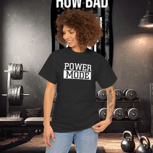 Power Mode – Premium Organic Motivational T-Shirt