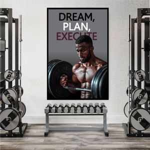 Dream, Plan, Execute – Modern Motivational Poster (5 Design Variations, Digital Download)