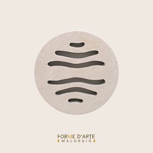 Griglia presa d’aria in Pietra Leccese Artigianale - Modello Onde Tondo - CODICE PDATPL004