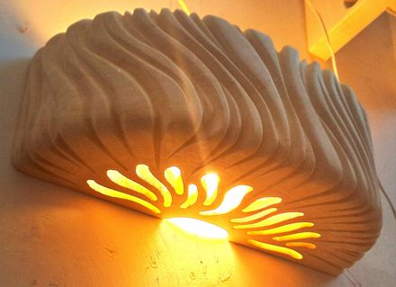 Applique "Respiro di Luce", Applique in Pietra Leccese