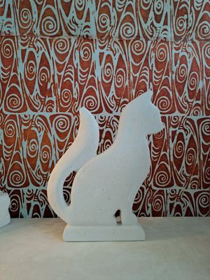 Gattino "Leo" - Complemento d'Arredo in Pietra Leccese