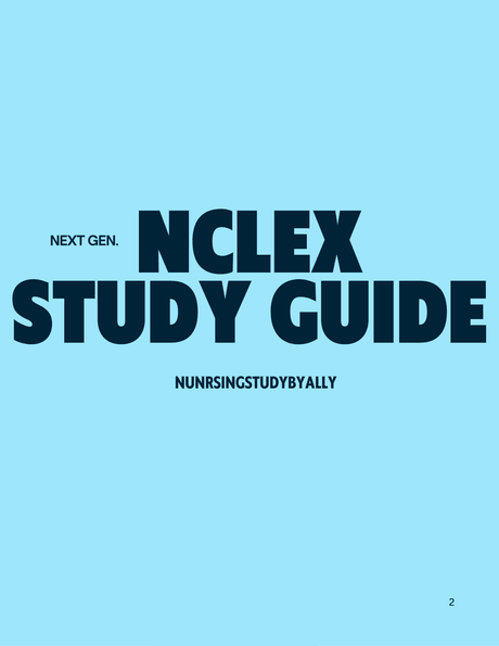 THE NCLEX Study Guide 