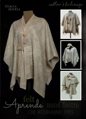 Tutorial digital clase course of nuno felt &quot;Kimono&quot;