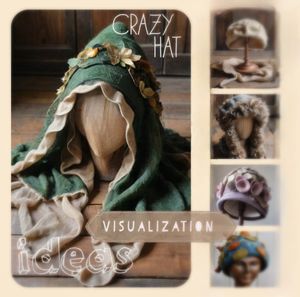 Free images visualization of ideas for felt &quot;Crazy hat&quot;