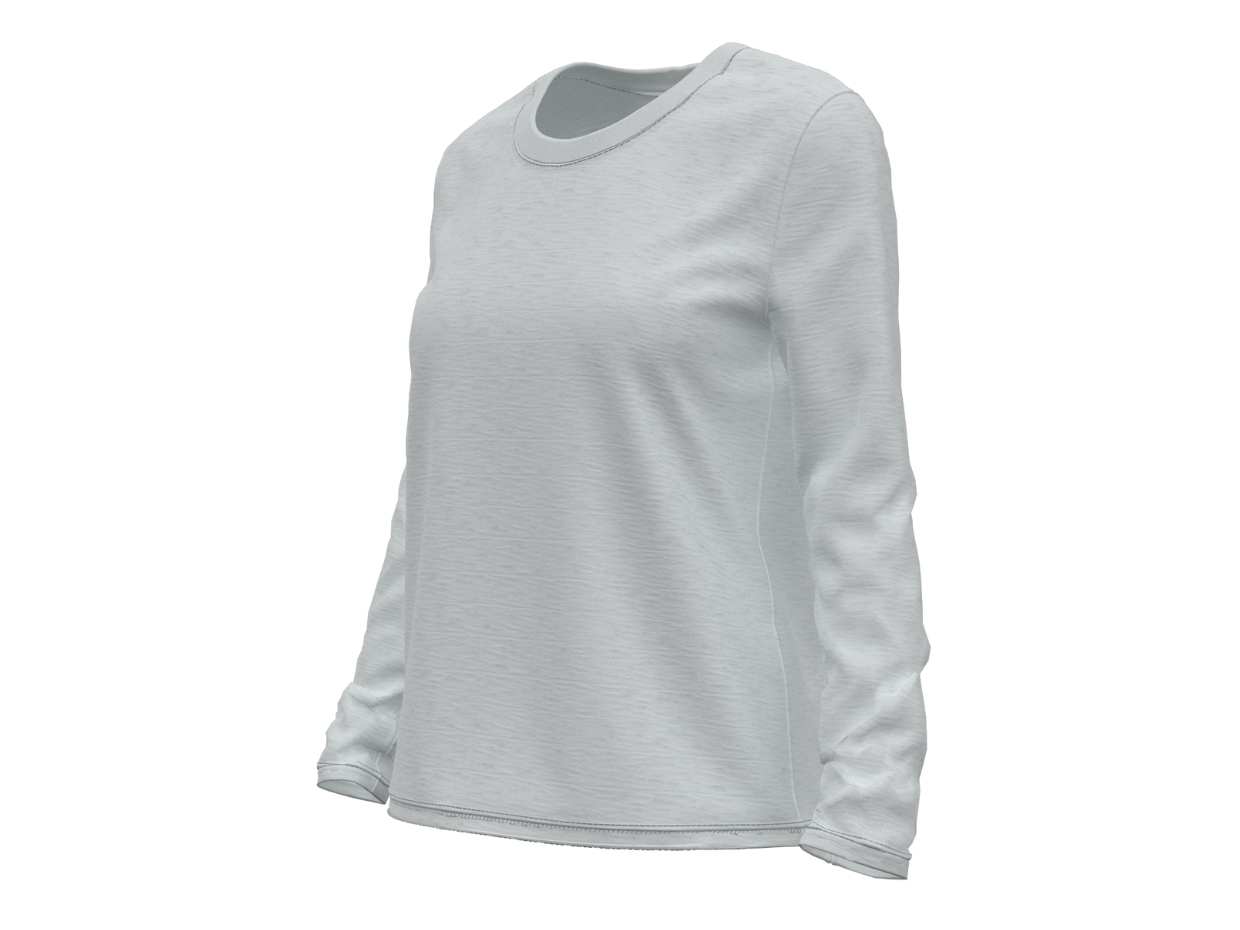 【1993studio】25SS★ Basic Women Long Sleeve BELLA + CANVAS 6500 - Women's Jersey Long Sleeve Tee
