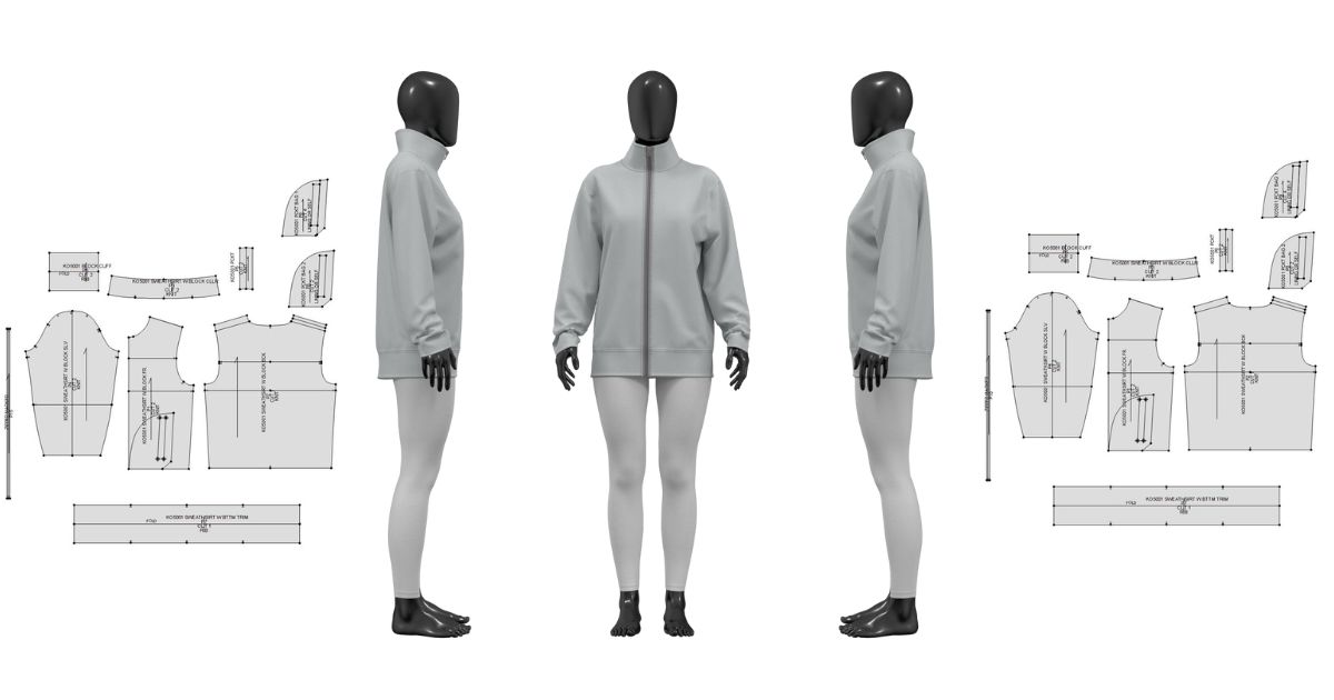 Women's Tracksuit| Digital DXF Block Pattern