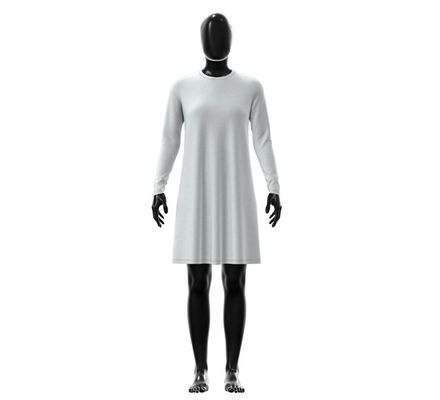 Long Sleeve Knit Dress | DXF Sewing Block Pattern Download