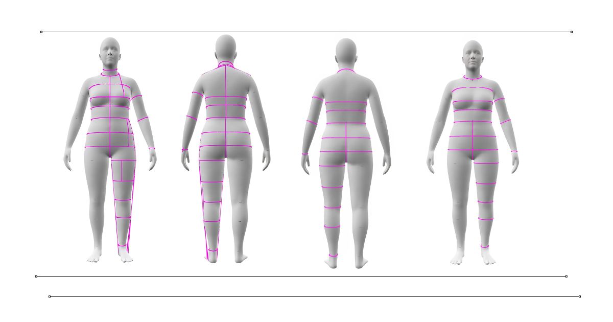Women's Body Measurement Chart | Size 14 Large