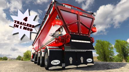 ETNYRE FALCON LIVE BOTTOM END DUMP TRAILER PACK