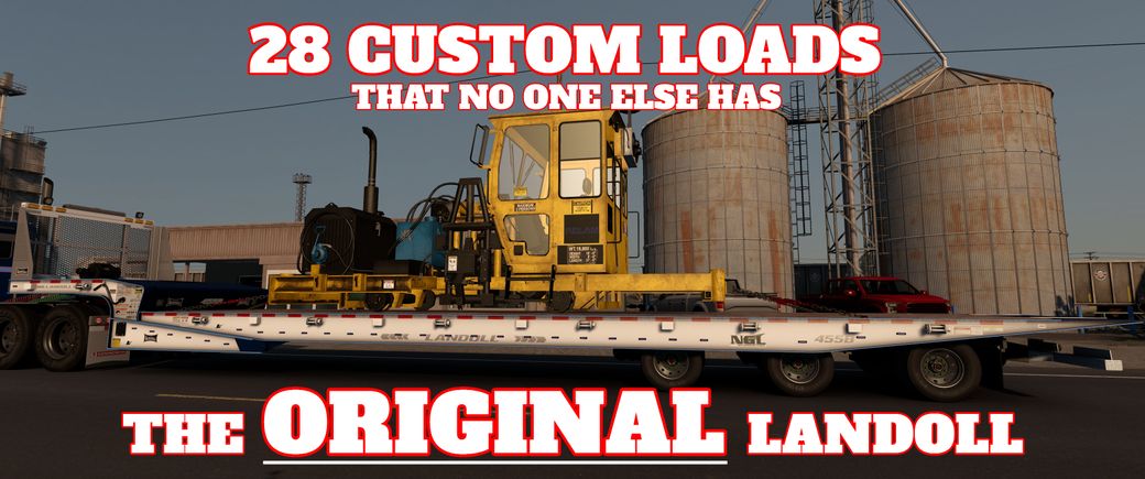 LANDOLL 455B TRAVELING AXLE FLAT DECK TRAILER