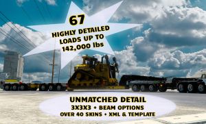 ETNYRE BLACKHAWK 65/70 TON LOWBOY SET (10 + TRAILERS)