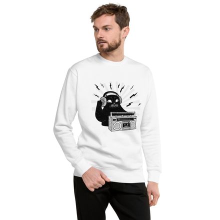 Cat Paly Music Fleece Pollover