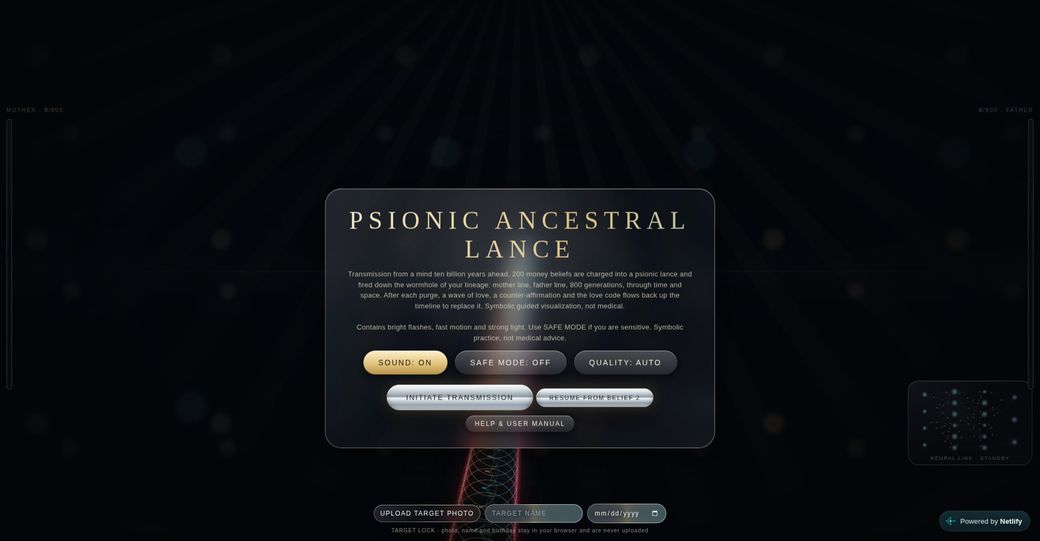 Psionic Ancestral Lance
