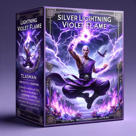  Silver Lightning Violet Flame Talisman 