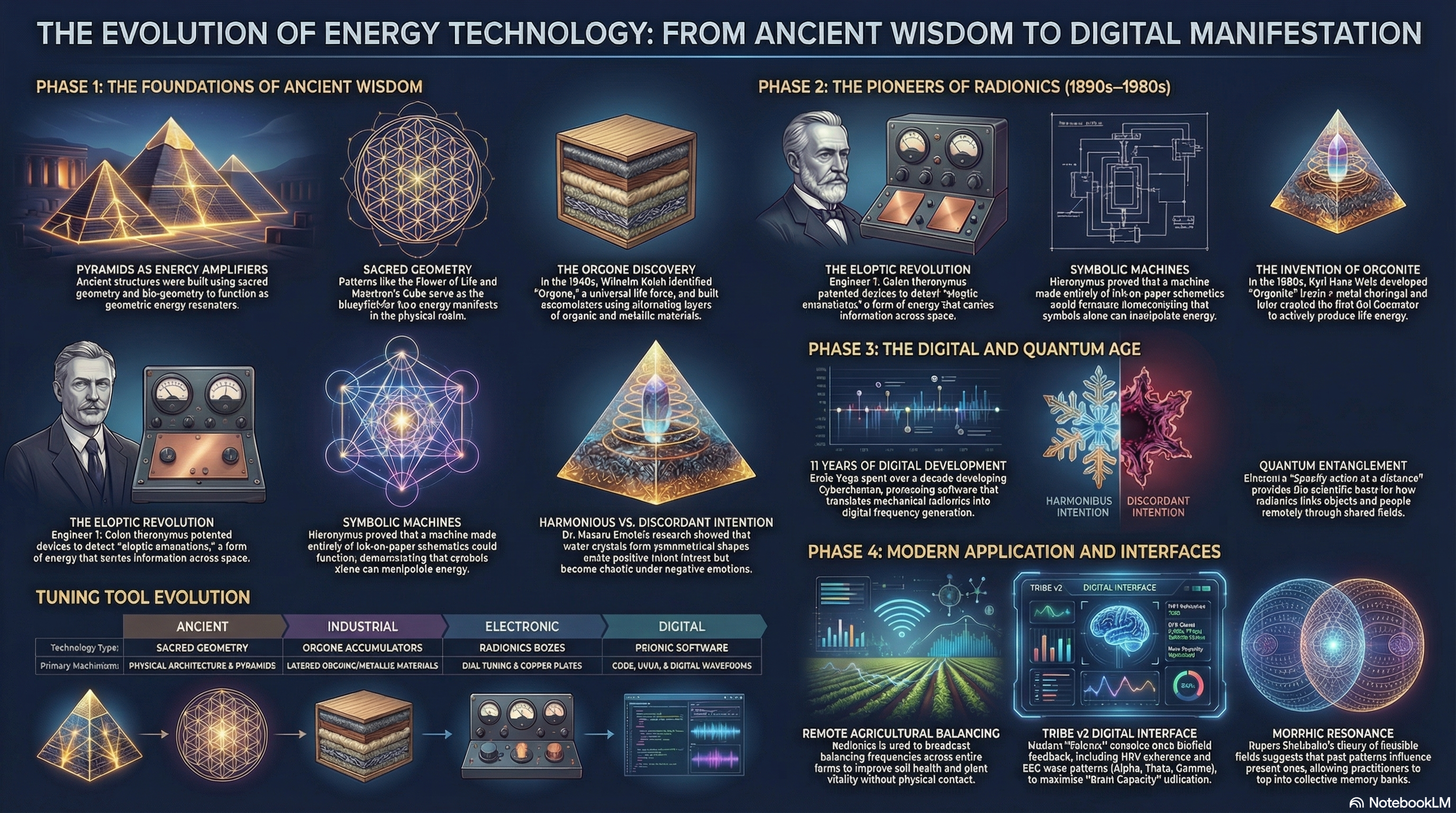 Evolution of metaphysical technology Moonshadow Radionics mind machine technology scaler wave ammeter