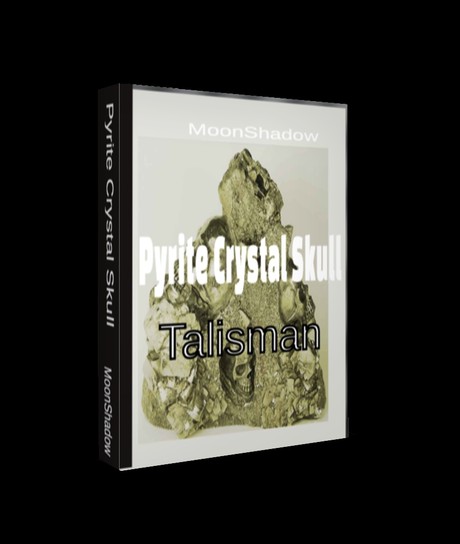 Pyrite Crystal Skull Talisman