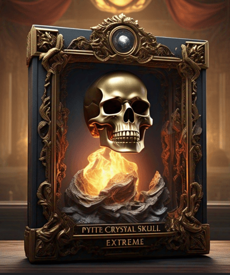 Pyrite Crystal Skull Talisman Extreme