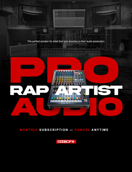 Pro Rap Artist Audio ($149 Monthly Plan) — Cancel Anytime