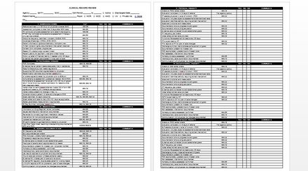 Quality Assessment Performance Improvement  Records Reviews