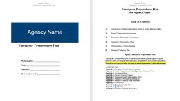 Emergency Preparedness Plan Policy Template