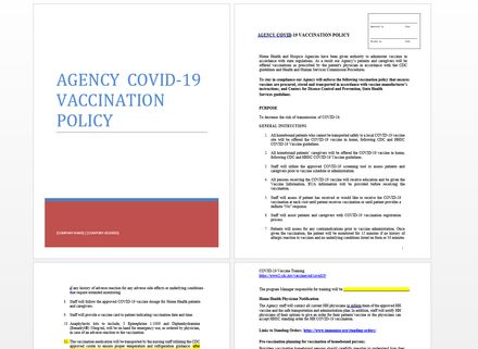Agency Covid-19 Vaccination Policy and Procedures