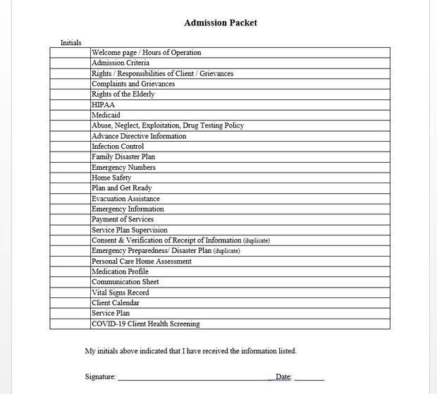 Electronic Forms Package - Admission &amp; Hiring Forms