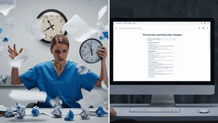 Electronic Fillable PCA Care Plan and Progress Note