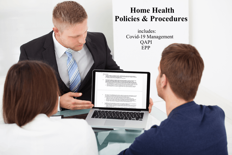 Home health policy manual page preview