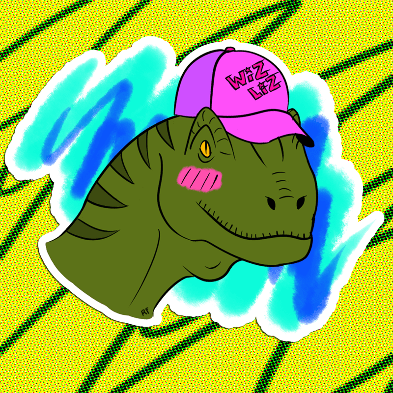 90s Wiz Liz Vynil Sticker