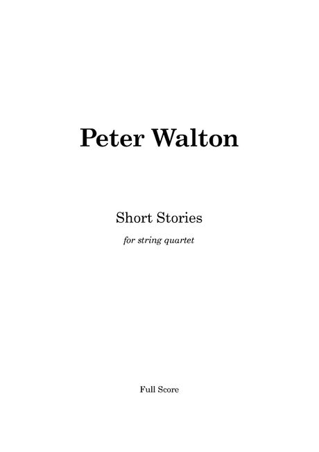 Short Stories (pdf)