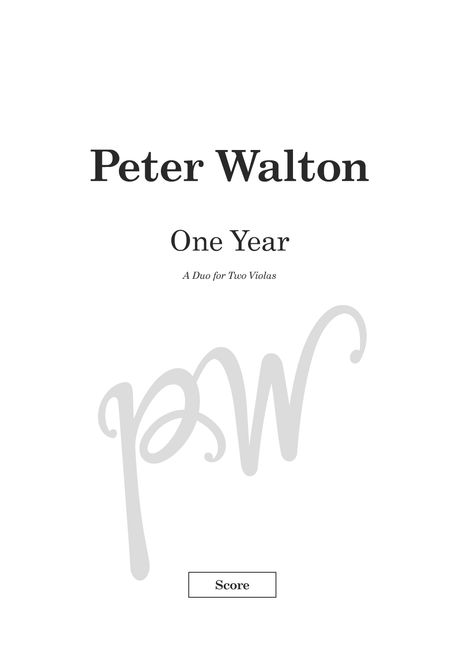 One Year (pdf)