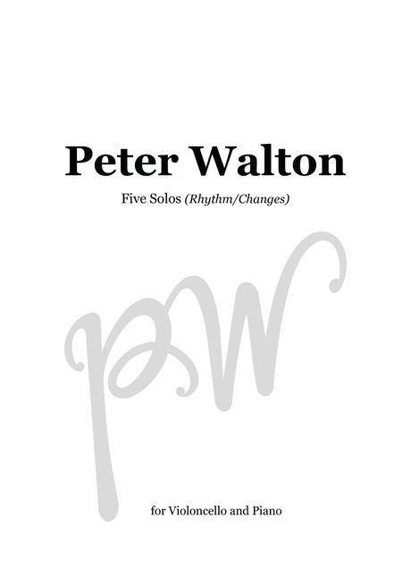 Five Solos (Rhythm/Changes) (pdf)