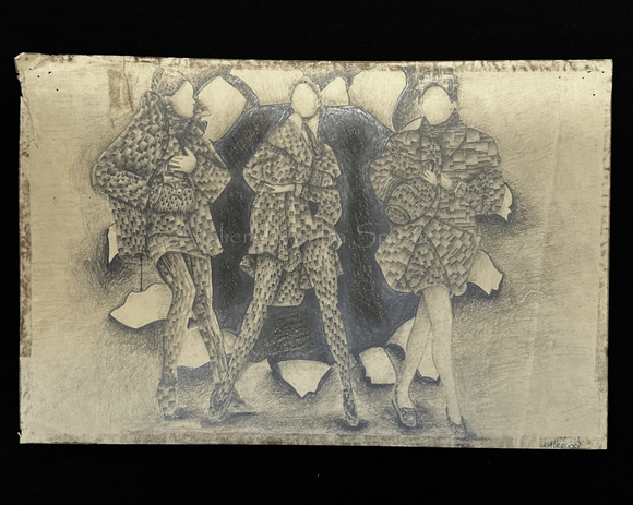 Procession of the Unnamed - Drawing