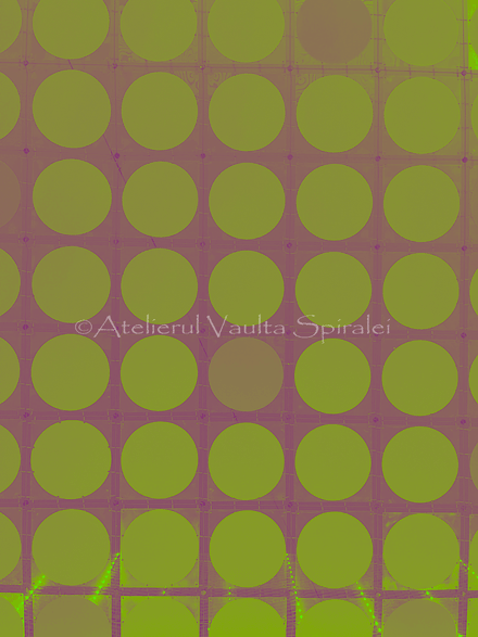 Modular Circles — Chartreuse -  Pattern