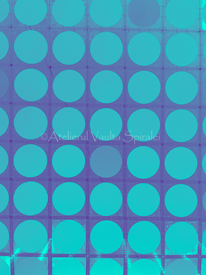 Modular Circles — Teal - Pattern