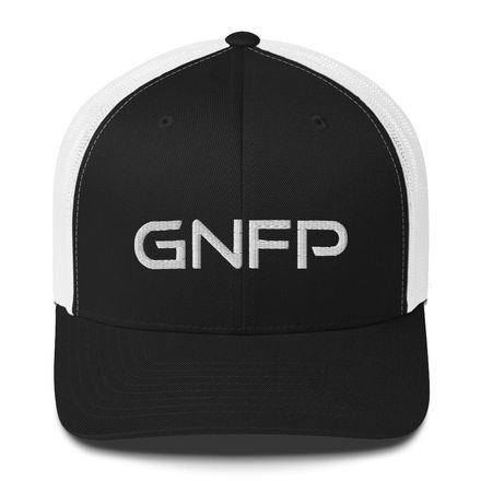 GNFP White Logo Snapback Trucker Hat (5 colors)