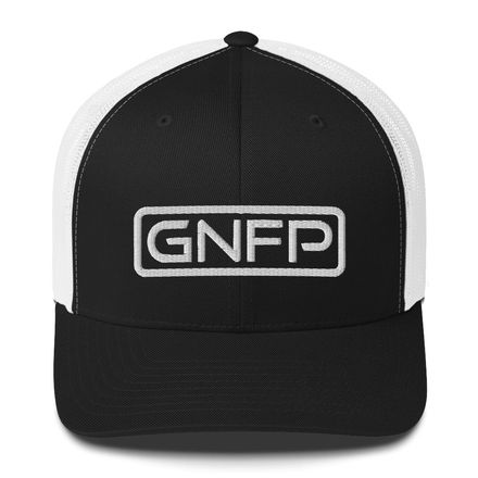 Framed GNFP White Logo Snapback Trucker Hat (5 colors)